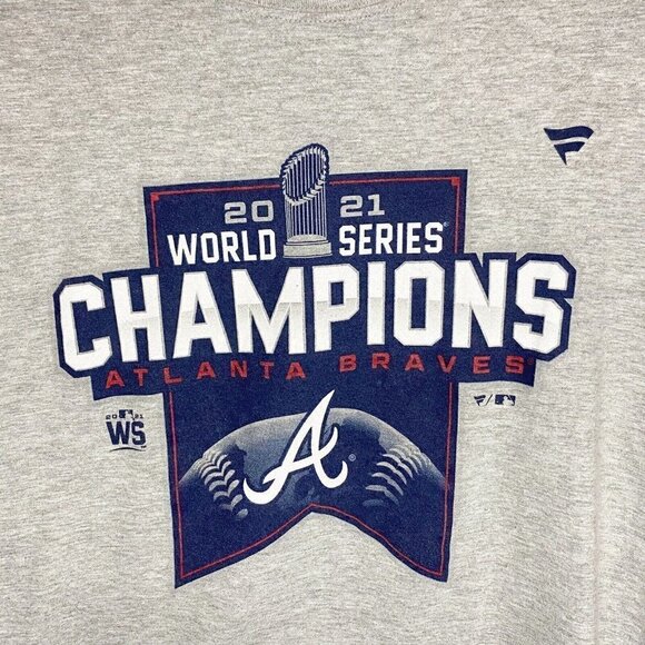 Atlanta Braves MLB World Series Champions Shirt Adult Small Fanatics Long Sleeve - Picture 2 of 4